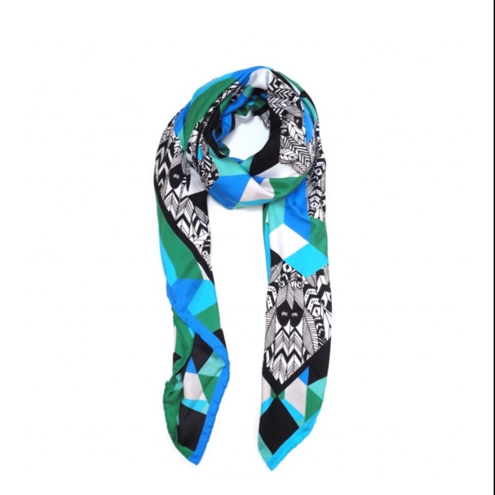 Silk Designer Scarf - Picture 3 of 3